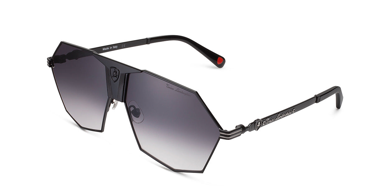 Tonino Lamborghini ™ Heritage Bull Sunglasses -  Hexagonal Shape - Zeiss lenses - TL517-03