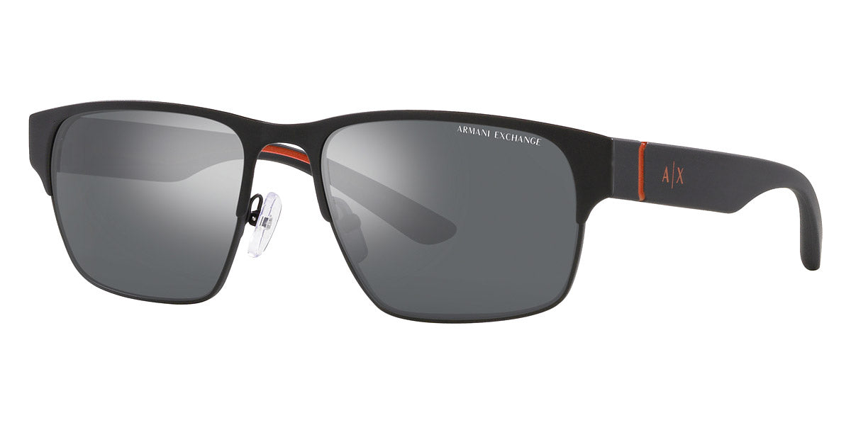 Armani Exchange™ AX2046S 60006G 57 - Matte Black/Red - Mirrored