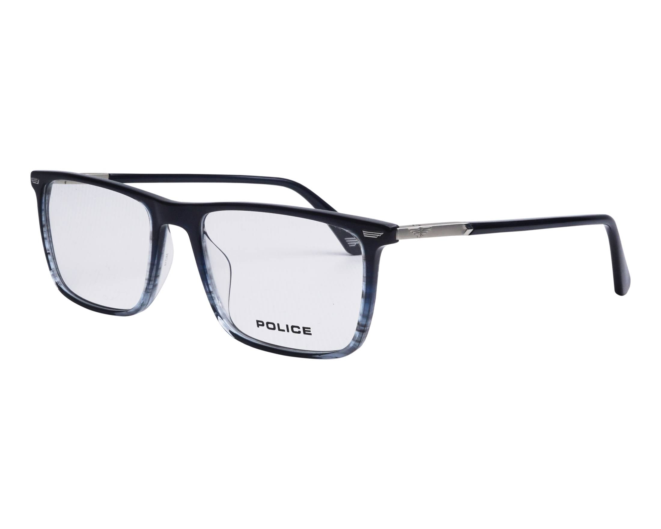 Police™ VPLQ68M 0GBL 55 black & Shiny Clear - Unisex