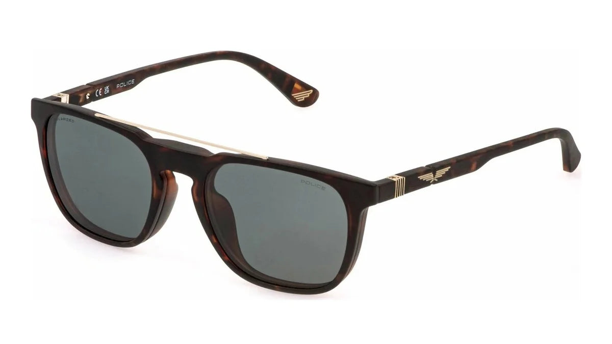 Police™ CLIP-ON EYEGLASSES ORIGINS LITE 33 - UPLQ67-878P 52 Havana - Unisex
