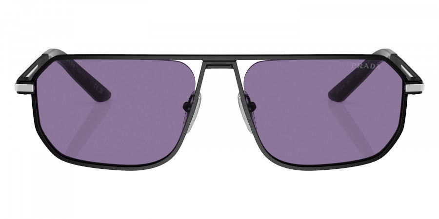 Prada™ PR A53S 1BO05Q 59 - Matte Black - Mirrored