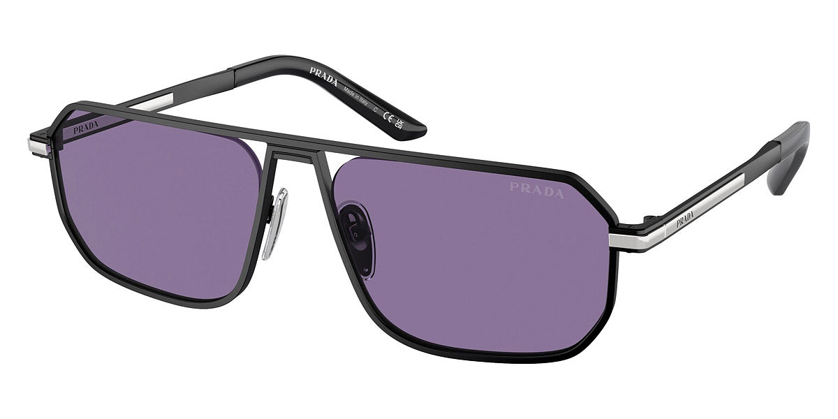 Prada™ PR A53S 1BO05Q 59 - Matte Black - Mirrored