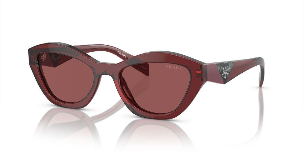 Prada™ PR A02S 18O80B 52 - Red Transparent/Red - Butterfly