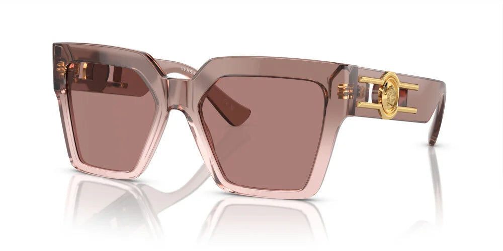Versace™ VE4458 543573 54 - Brown Transparent - Butterfly