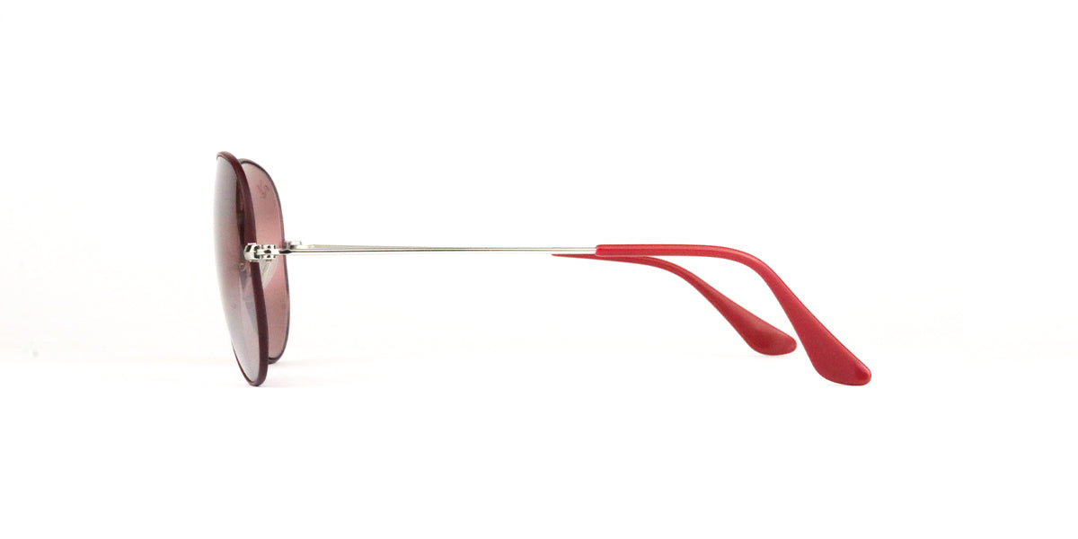 Ray-Ban™ Aviator Large Metal RB3025 9155AI 62 - Silver on Top Matte Bordeaux - Unisex